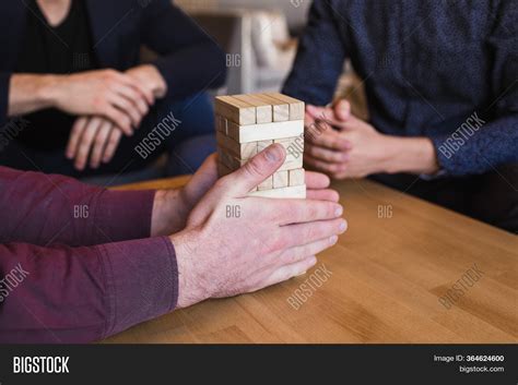 Guys Play Jenga Image And Photo Free Trial Bigstock