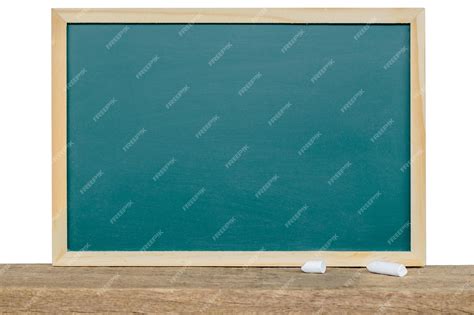 Premium Photo Green Chalkboard On Wooden Table Chalk Texture School