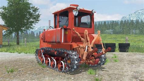 Dt M With Bulldozer Equipment For Farming Simulator