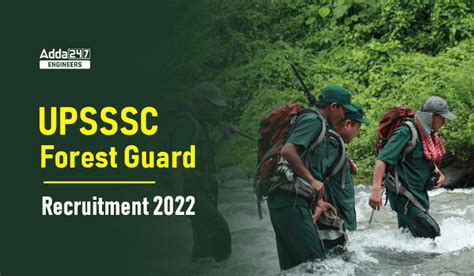 Upsssc Forest Guard Recruitment 2022 Notification Out For 701 Up Forest