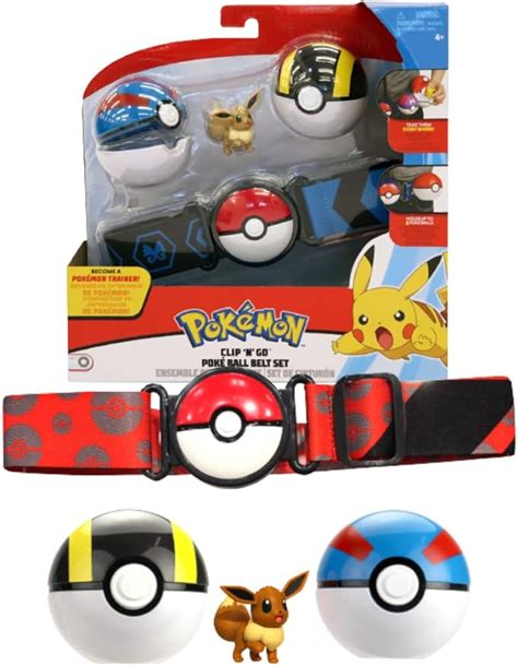 Bandai Pokémon Ceinture Première Ball Ultra Ball Et Figurine 5 cm