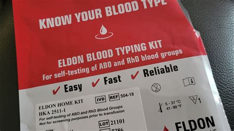 Eldon Blood Test Instructions Step By Step Youtube