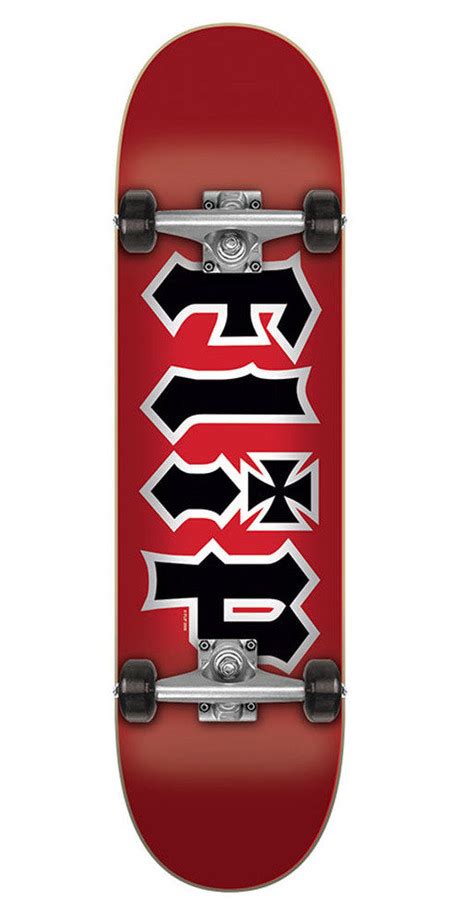 Flip Hkd Red Regular Sk8 Complete Skateboard Red 775in X 3163in