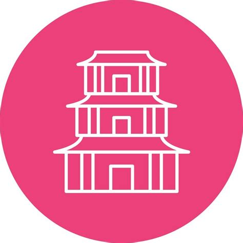 Premium Vector Pagoda Vector Illustration Style