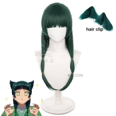 Maomao Cosplay Wig Anime The Apothecary Diaries Dark Green Long Hair