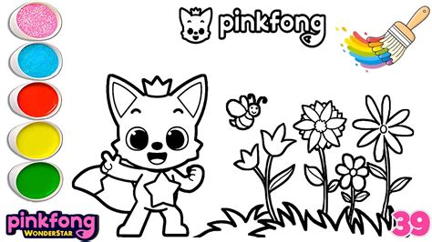 Pinkfong Hogi Wonderstar Easy Coloring Video With Song Baby Shark