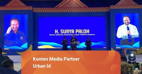 Surya Paloh Doakan Herman Deru Terpilih Lagi Jadi Gubernur Sumsel