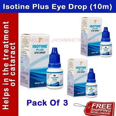 Isotine Plus Eye Drops Ml Reduces Eye Strain Fatigue Irritation