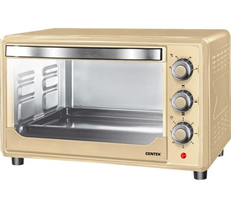 Жарочный шкаф Centek бежевый 36 л 1600 Вт 2 противня, таймер 90 мин, 4 ...