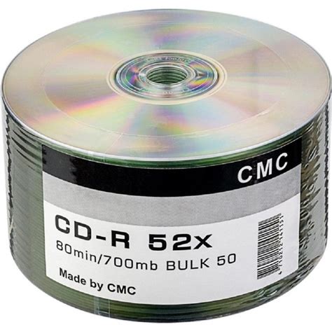 CMC Диски CD - R 80 52x Bulk 50 купить на OZON по низкой цене (1689250342)