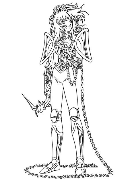 Andromeda Shun From Saint Seiya Coloring Page Coloring Page Coloring Home