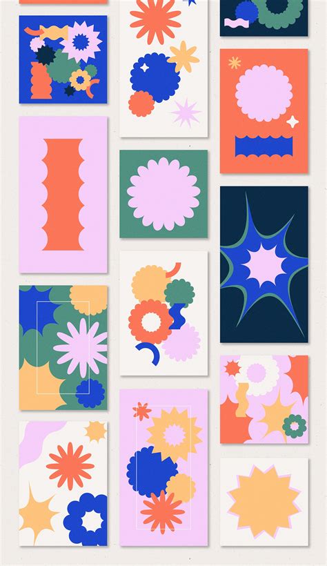 Retro Abstract Vector Shapes - Design Cuts