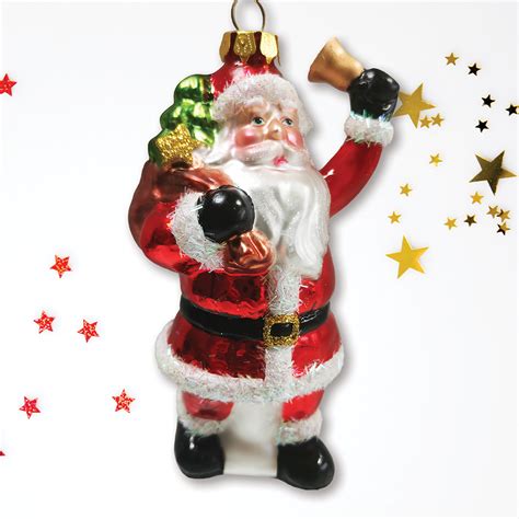 Festive Delivery Santa Claus Coming to Town Glass Ornament - Gettysburg ...