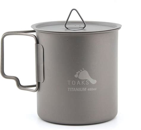 Toaks Taza De Titanio Para Camping Ml Taza Con Tapa