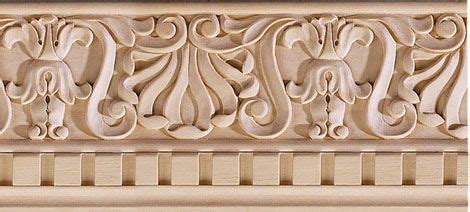 Crown Molding And Pasadena Carved Wood Crown Molding Wood Crown