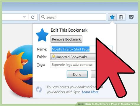 How to Bookmark a Page in Mozilla Firefox: 8 Steps (with Pictures)