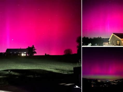 Naturphänomen Polarlichter färbten Himmel über Vorarlberg VOL