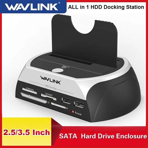 WAVLINK ST310U док-станция HDD/SSD 2,5"/3,5", картридер, USB Hub: цена ...