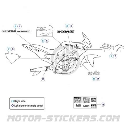 Aprilia Pegaso Ie Decals