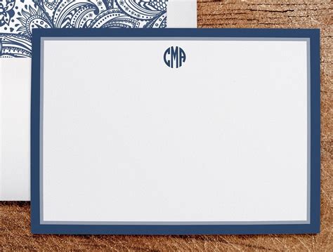 Personalized Stationery Note Cards With Lined Envelopes Etsy