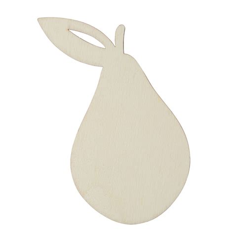 Unfinished Wood Pear Cutout All Wood Cutouts Wood Crafts Hobby