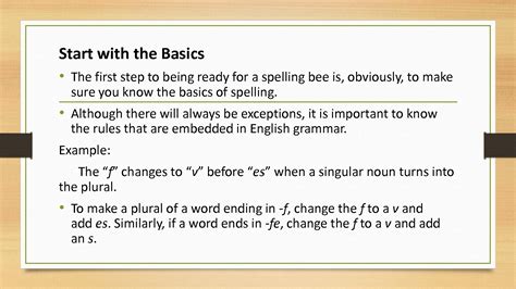 Solution Spelling Bee Guide Studypool