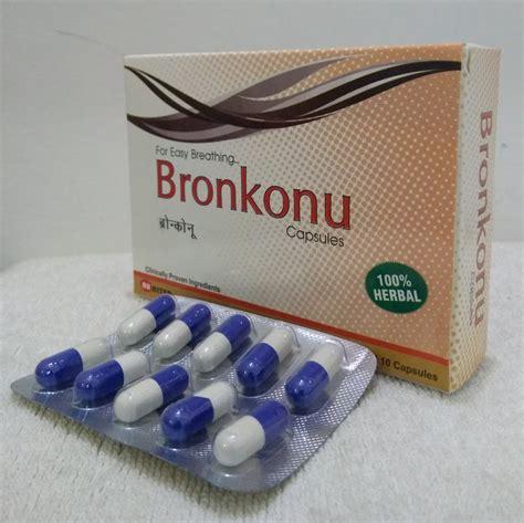 Bronchitis Capsules Packaging Size 3x10 Grade Standard Medicine