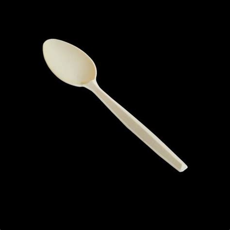 White Inch Disposable Plastic Spoon For Event And Party Supplies At