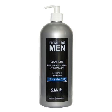 Ollin Professional Шампунь для волос и тела освежающий Premier for Men ...