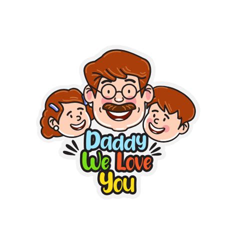 Free Customizable Father S Day Stickers Dochipo