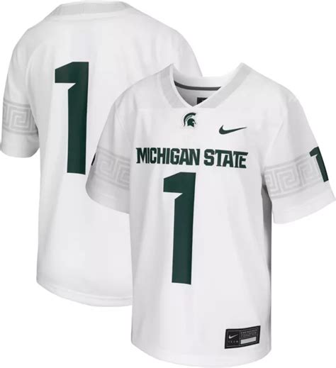 Nike Little Kids' Michigan State Spartans #1 White Replica Game ...