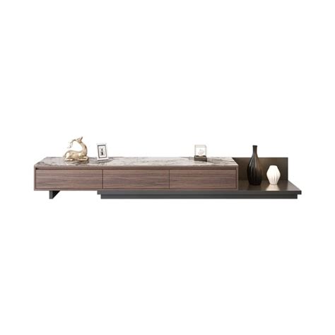 Free Shipping On Fero Modern Extendable Stone Top Walnut Black Wood