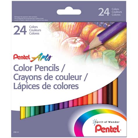 L Pices De Colores Pentel Arts Hexagonales Caja De Piezas