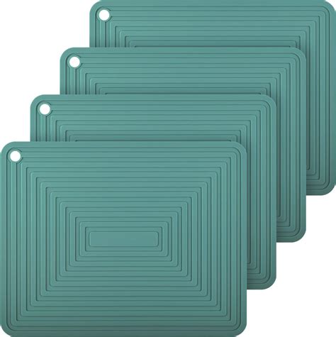 Amazon Topulors Pcs Silicone Trivets For Hot Pots And Pans X Heat Resistant Mat Hot