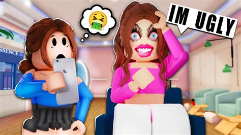 I Became An Ugly Baddie In Roblox Snapchat Brookhaven Rp 🏡 Youtube