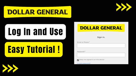 Login Dollar General How To Use The Dollar General App YouTube