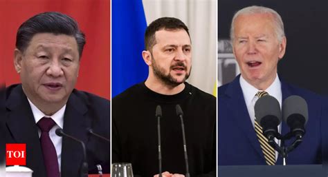 Zelenskyy Urges US President Joe Biden Chinese Leader Xi Jinping To