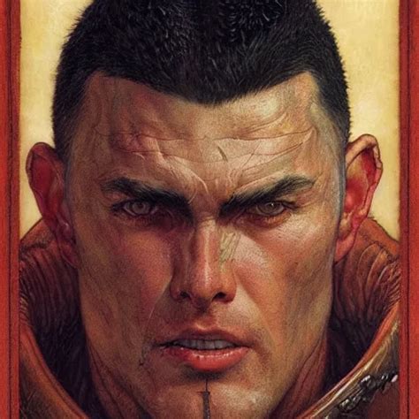 Guts From Berserk Closeup Portrait Art By Norman Stable Diffusion