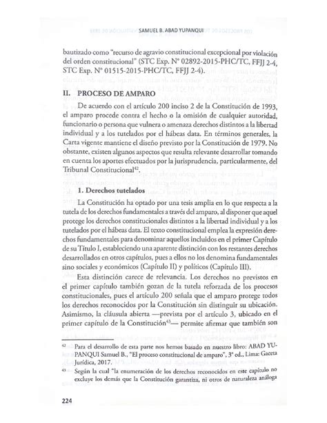 CL2 Abad Proceso De Amparo SAMUEL B ABAD YUPANQUI Bautizado Como