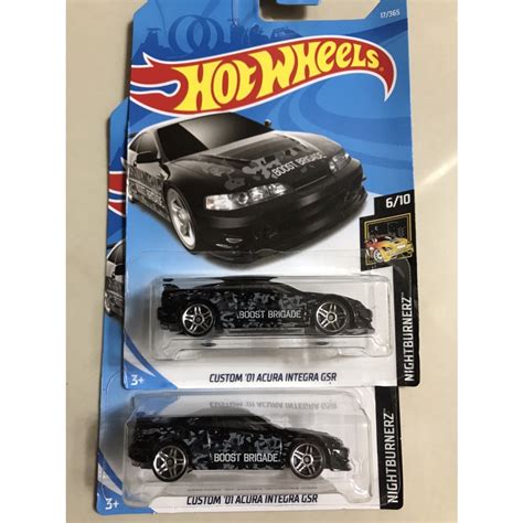 風火輪 Hot Wheels CUSTOM 01 ACURA INTEGRA GSR 美泰兒 合金車 1801 蝦皮購物