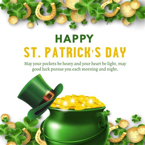 Happy Saint Patrick Day Poster Template Postermywall