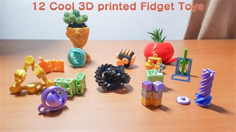 Cool D Printed Fidget Toys Youtube