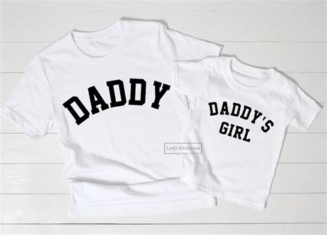 Daddy And Daddys Girl Matching T Shirts Etsy