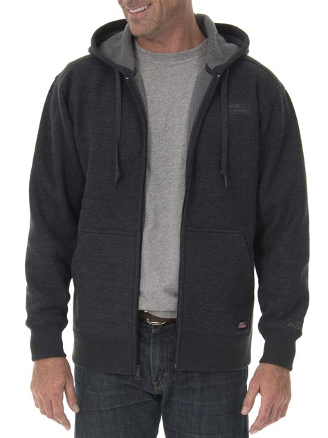 Genuine Dickies Genuine Dickies Mens Full Zip Thermal Hoodie With Warm Sherpa Lining