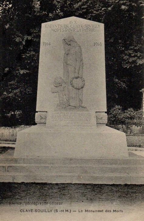 Monument aux morts de Claye Souilly Société d Histoire de Claye et de