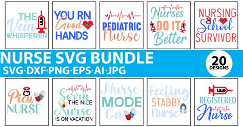 Nurse Svg Bundle Vol3 Bundle · Creative Fabrica