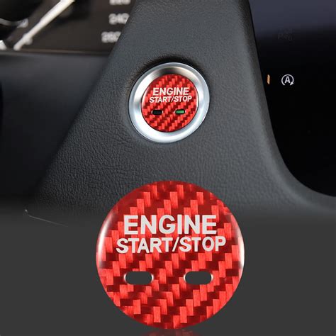 Amazon Tomall Carbon Fiber Car Engine Start Stop Cover Sticker