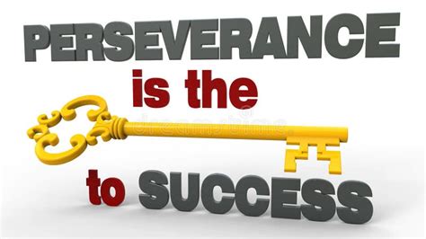 Perseverance Is The Key To Success Stock Illustration Image 48503650