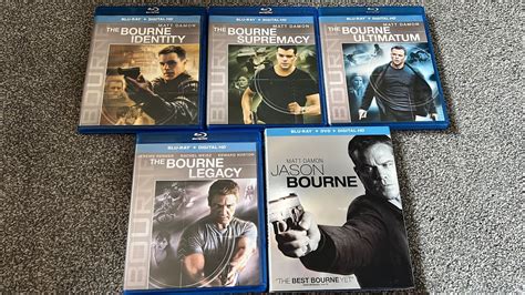 Jason Bourne Films Blu Ray Unboxing Identity Supremacy Ultimatum