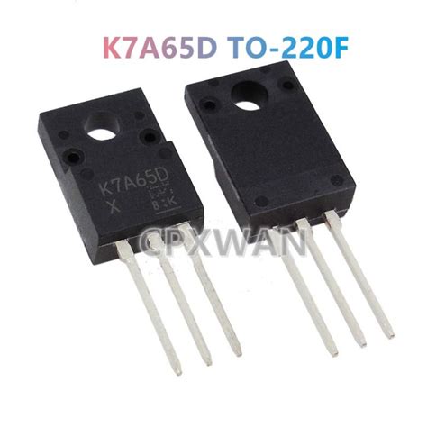 10 Buah TO 220F K7A65D TK7A65D TO220F 7A 650V N Channel Transistor